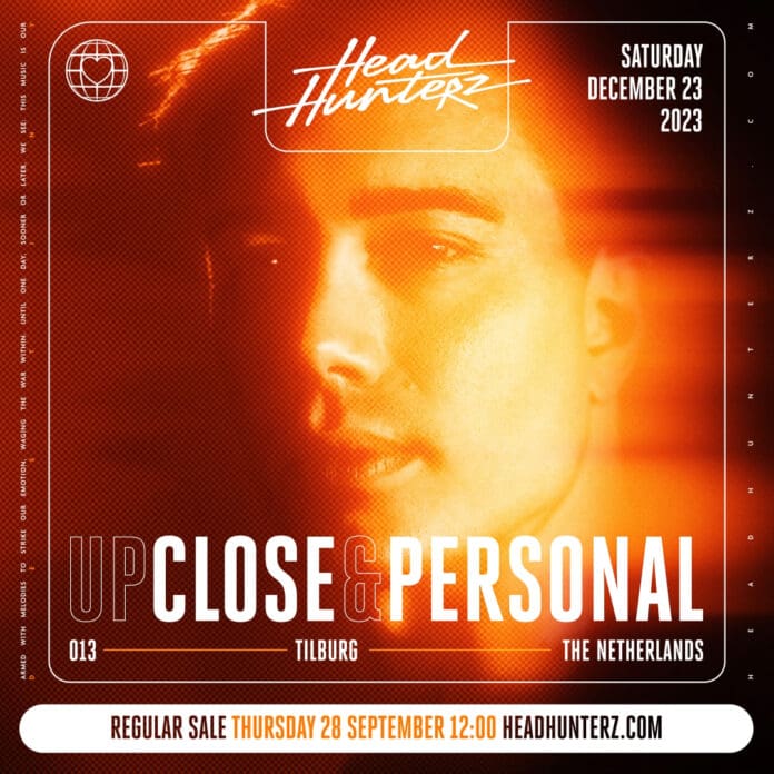 A flyer for Headhunterz's up close and personal retirement event.