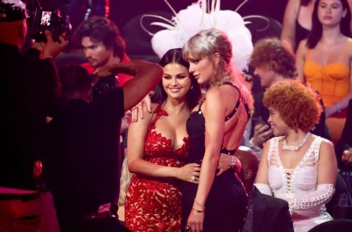 Taylor Swift and Selena Gomez shine at the Grammy Awards.