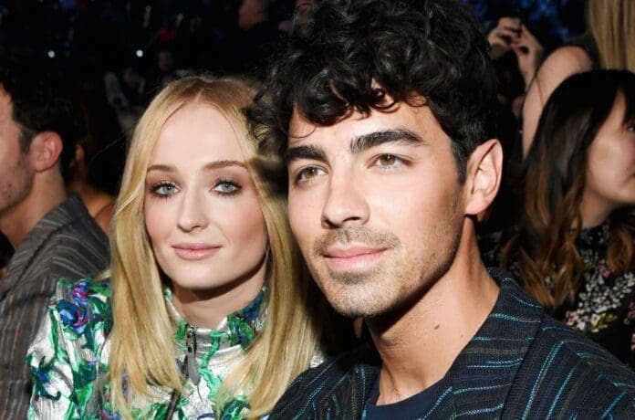 Joe Jonas and Sophie Turner attend the People's Choice Awards.