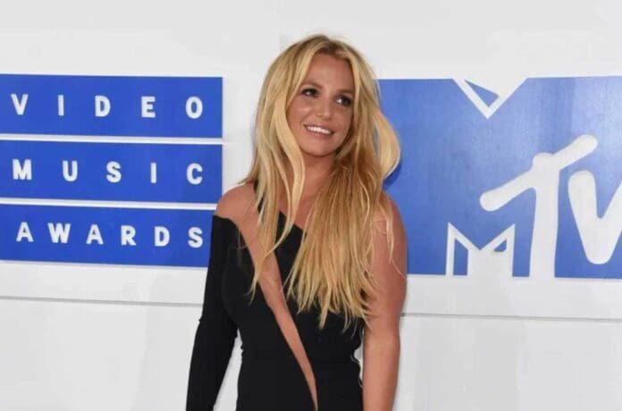 Britney Spears jokes at the MTV Music Awards.