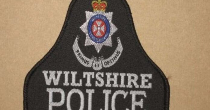 Two arrested following 400-strong rave in Wiltshire, badge found.