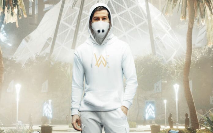 In the Walkerworld, a man wearing a white hoodie and a mask is part of Alan Walker's fourth studio album.