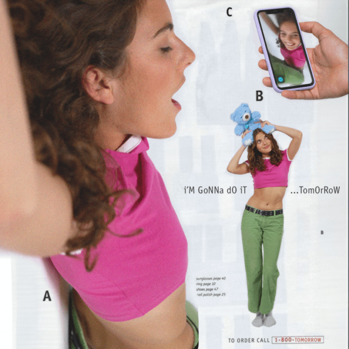 An uplifting woman holding a cell phone.