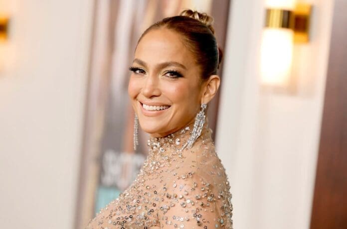 Jennifer Lopez dazzles in a sequined dress while teasing her upcoming visual album 