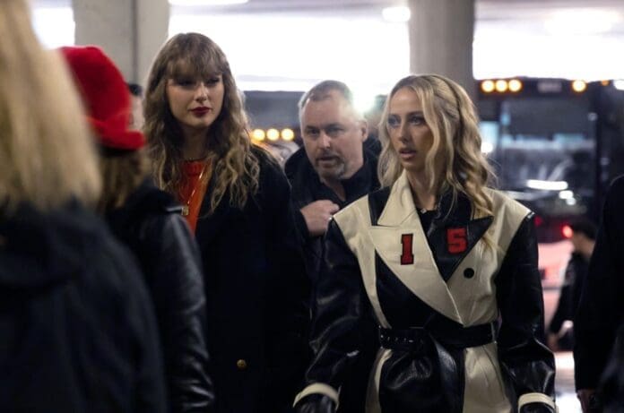 Taylor Swift walks the runway at London Fashion Week.